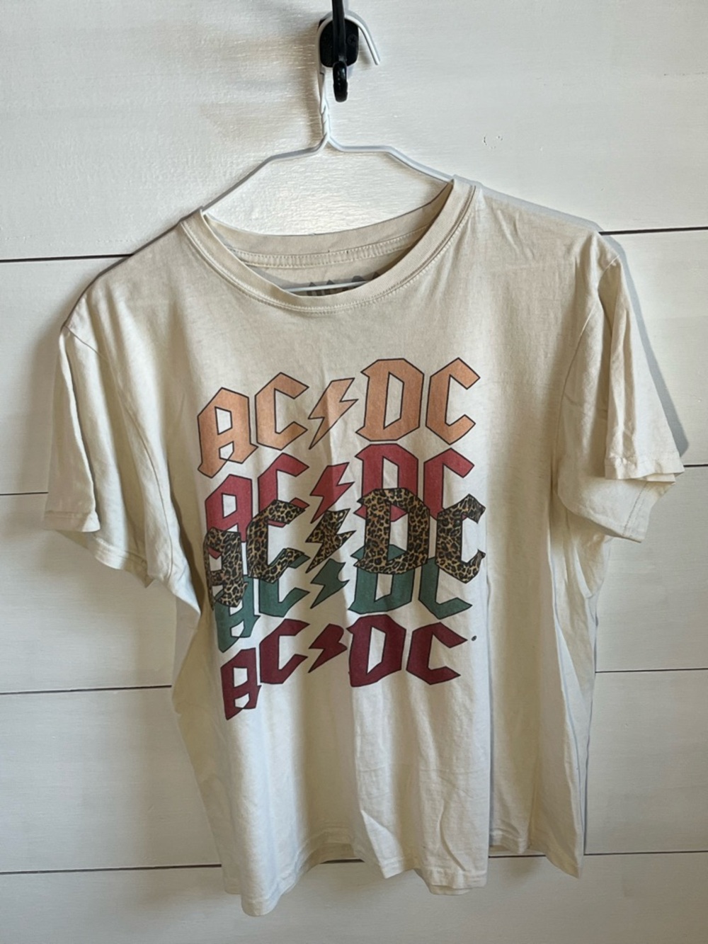 AC/DC Cream Tee